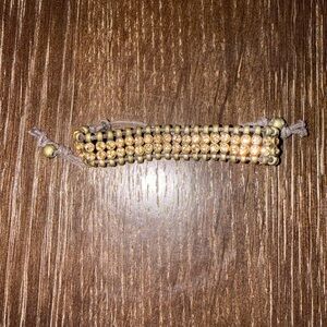 Gold Beaded Women's Bracelet